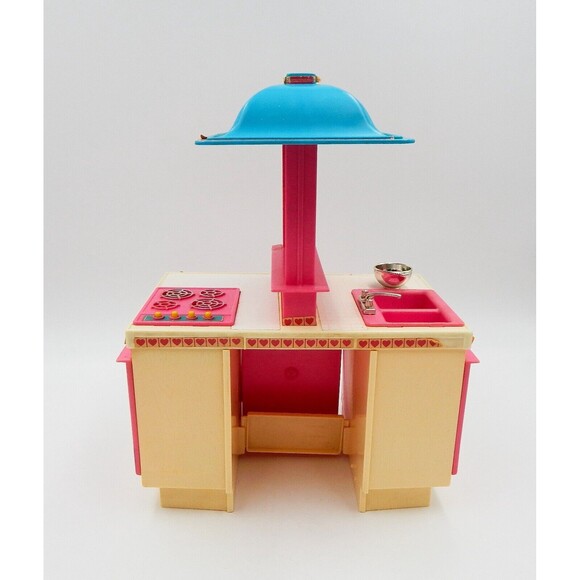 Barbie Dream Kitchen Stove Oven Sink Island #9119 Few Accessories Not Complete - Picture 7 of 16